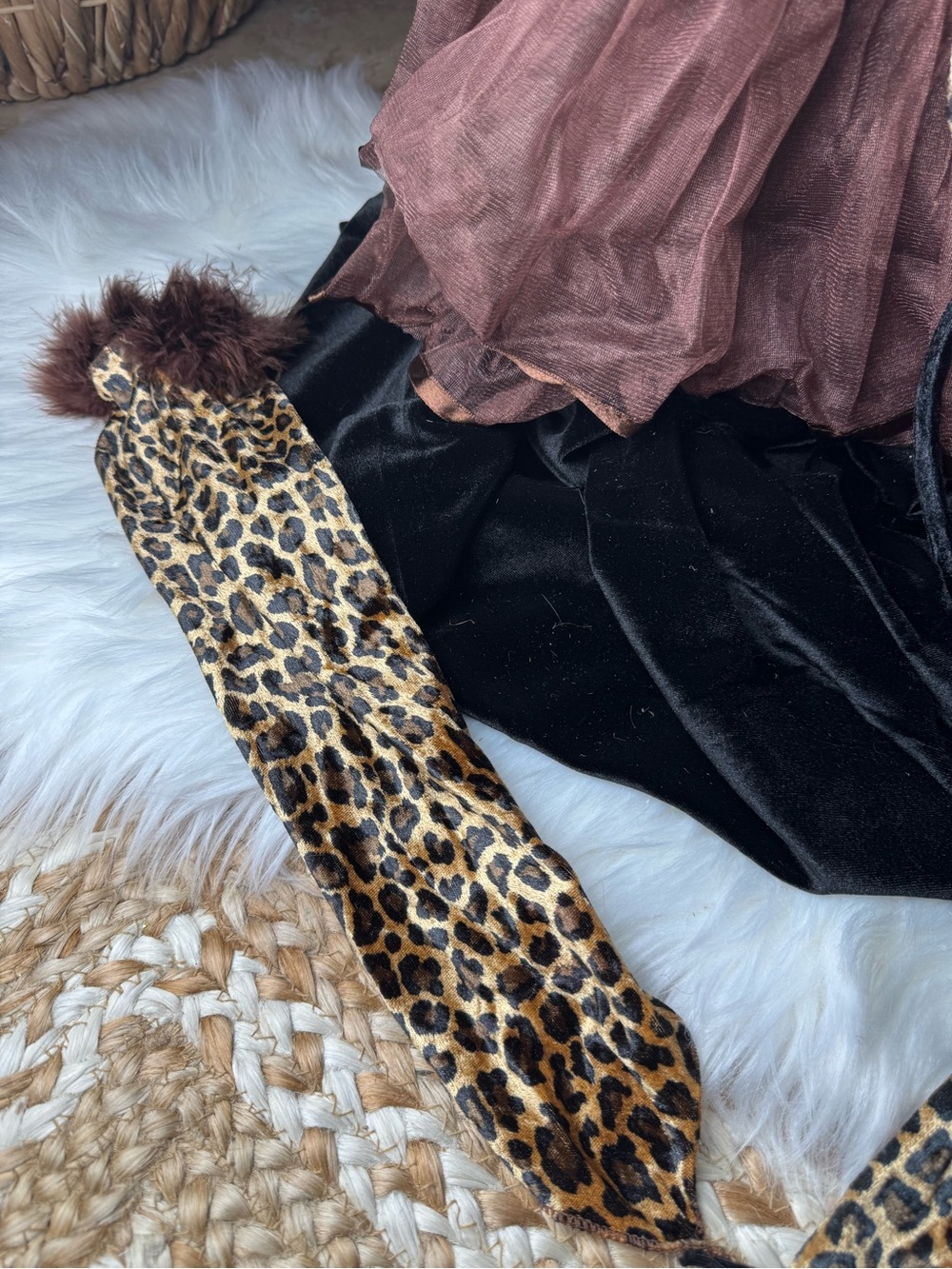 Leopard Print Costume Dress with Ears and Tail - Picture 6 of 8